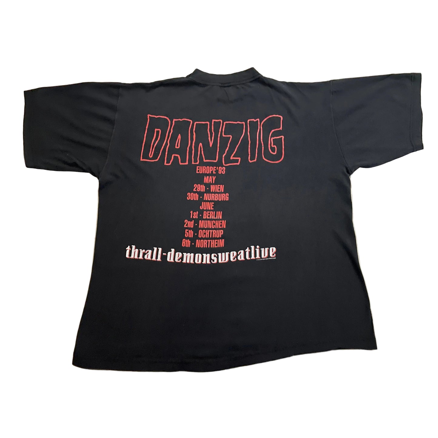 Danzig - Thrall-Demonsweatlive / Europe ‘93 - Original Vintage t-shirt