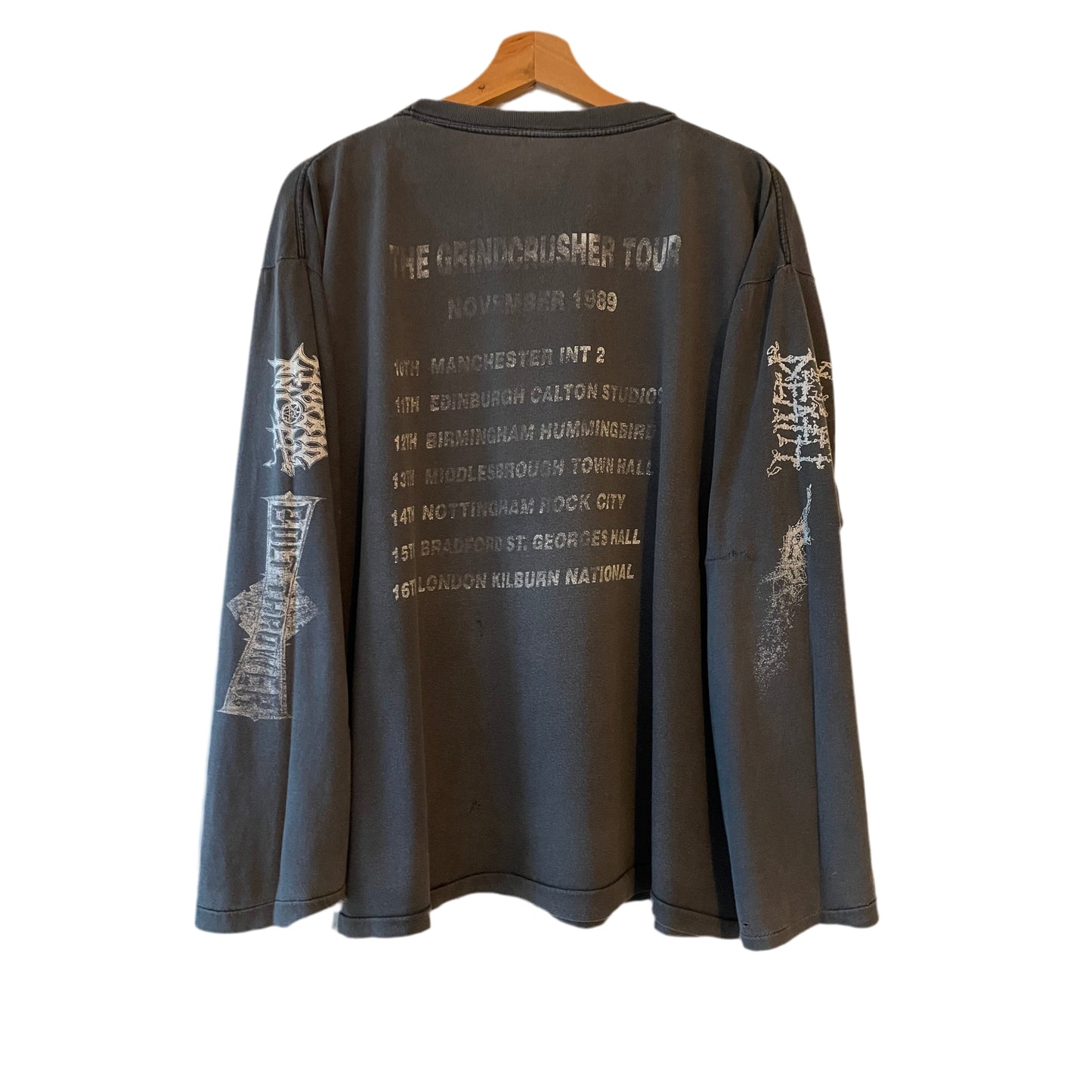 Grindcrusher Tour 1989 - Morbid Angel / Bolt Thrower / Napalm Death / Carcass - Original Vintage Longsleeve