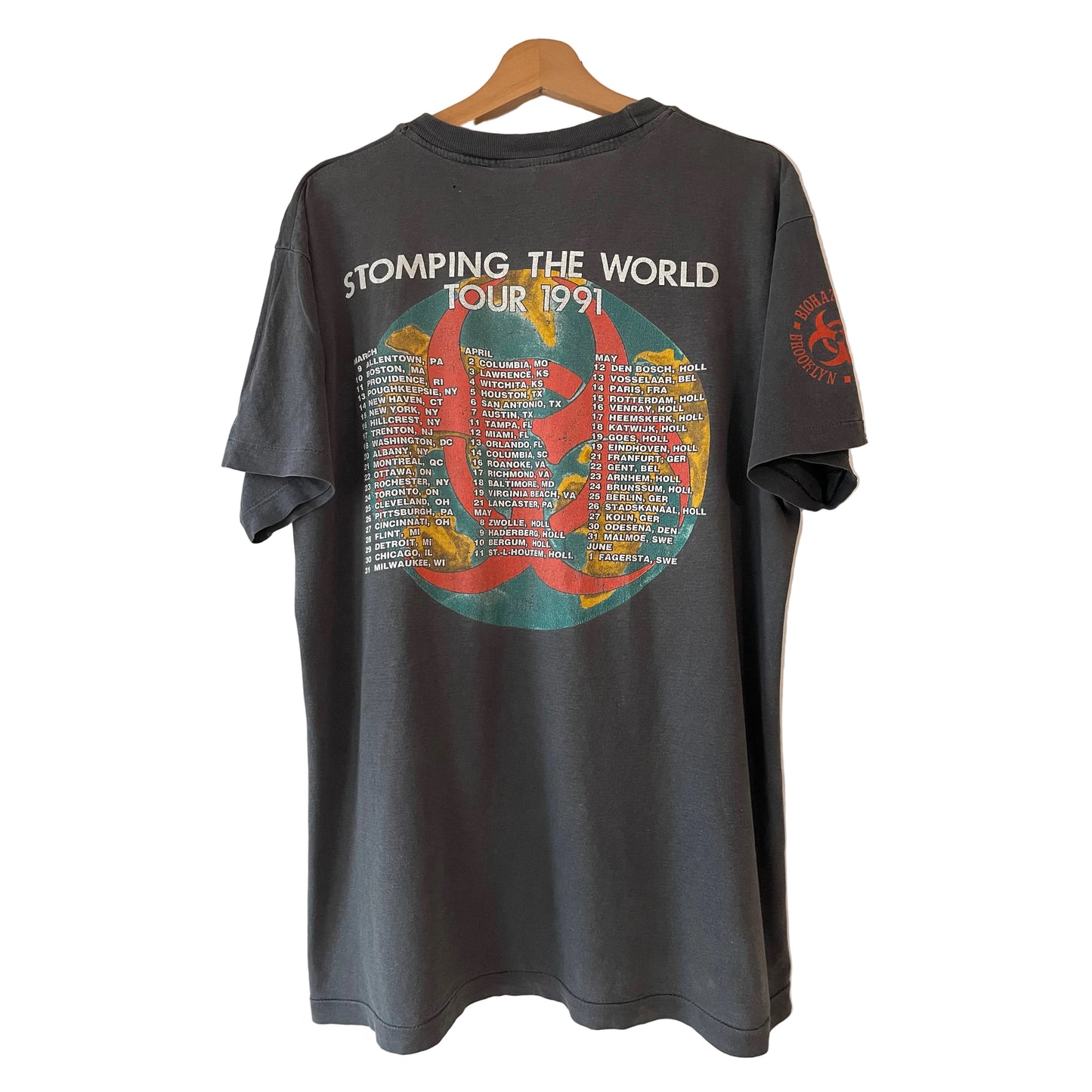 Biohazard - Stopming The World Tour 1991 - Original Vintage 1991 t-shirt