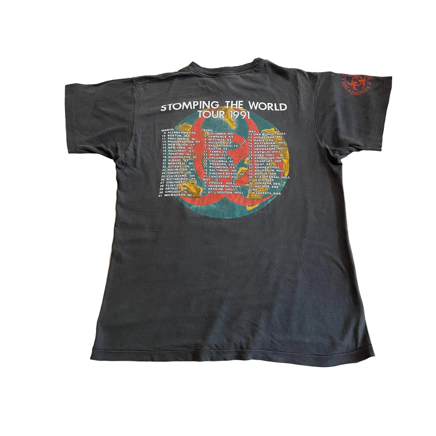 Biohazard - Stopming The World Tour 1991 - Original Vintage 1991 t-shirt