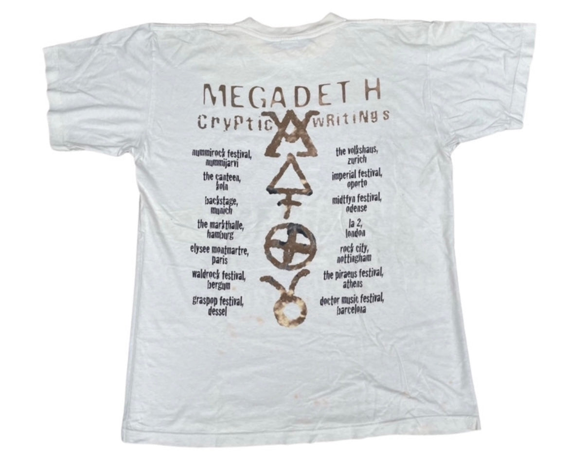 Megadeth - Cryptic Writings - Original Vintage 1997 t-shirt