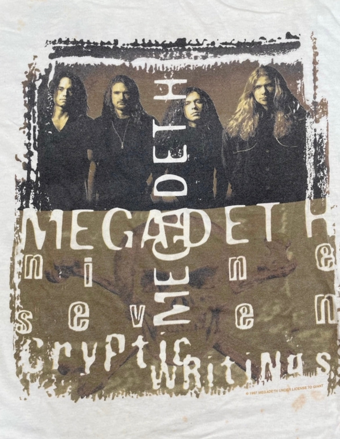 Megadeth - Cryptic Writings - Original Vintage 1997 t-shirt